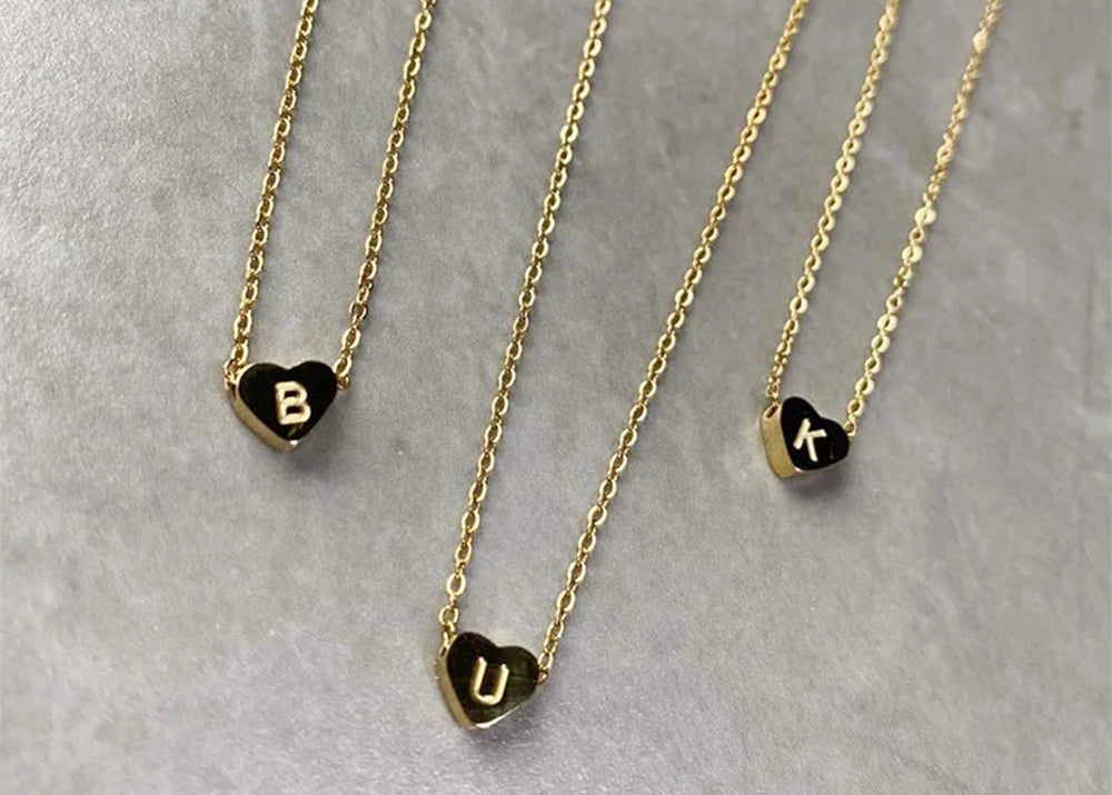 Initial Heart Necklace