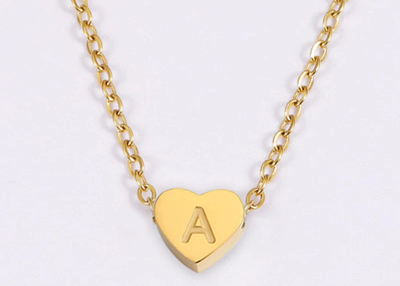 Initial Heart Necklace