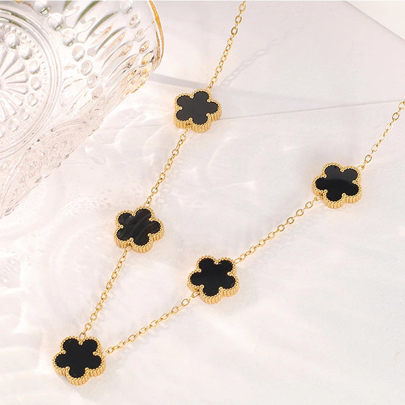 Five Leaf Necklace
