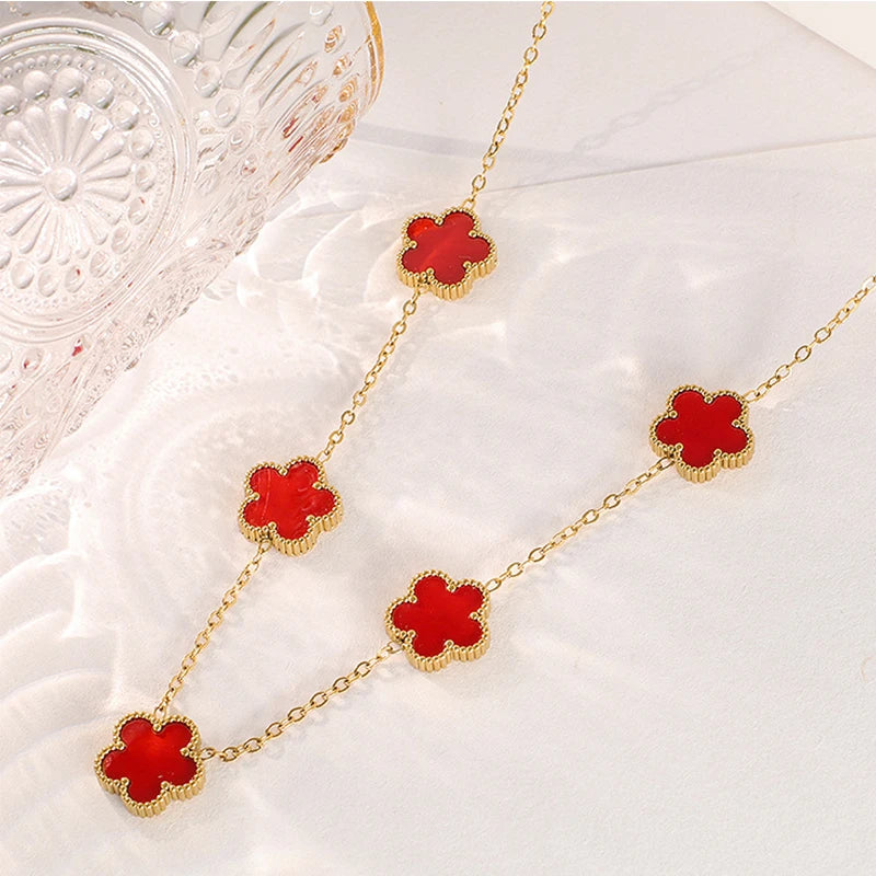 Five Leaf Necklace